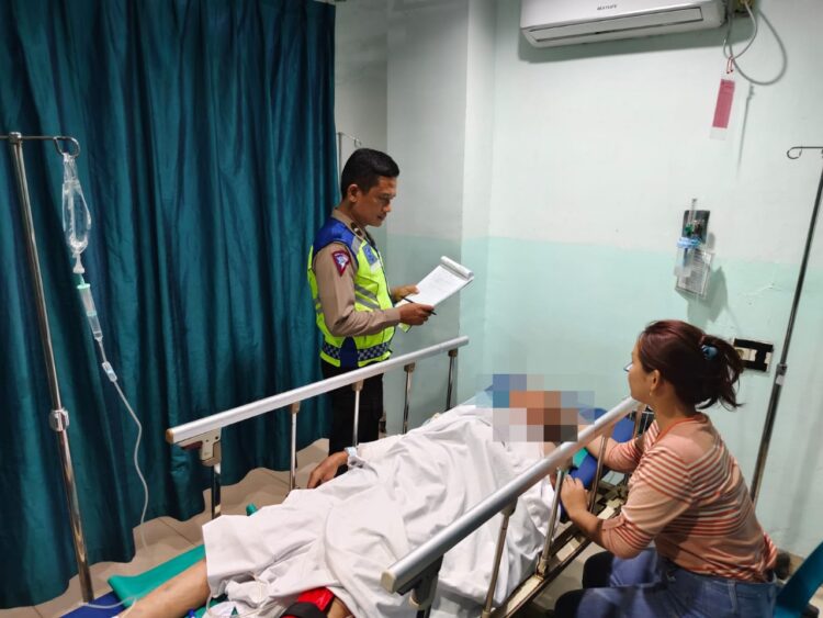 Foto korban saat dirawat di Rumah Sakit.