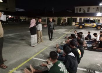 Polres Pematangsiantar bersama Polsek jajaran dipimpin Kabag SDM, AKP Mara Lidang Harahap SH, gerak cepat (Gercep) menggalkan aksi tawuran, pada Sabtu (25/5/2024) malam, pukul 23.00 WIB.