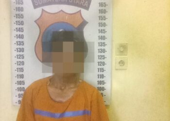 Foto pelaku yang diamankan Polsek Siantar Martoba.