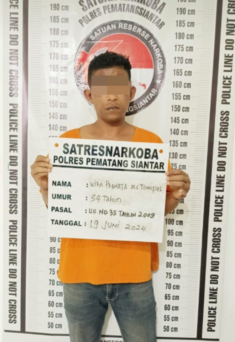 Foto pelaku yang diamankan Polisi.