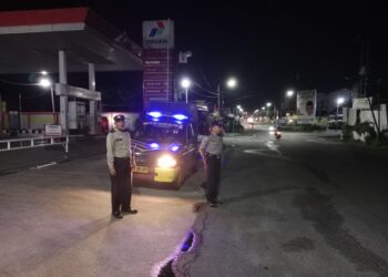 Polres Pematangsiantar  laksanakan Patroli Blue Light.