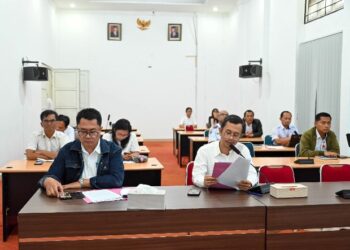 Tim Asesor Kementerian evaluasi Program Smart City di Humbang Hasundutan, melalui aplikasi zoom, Rabu (26/6/2024).