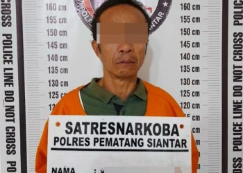 Foto pelaku yang diamankan Polisi.