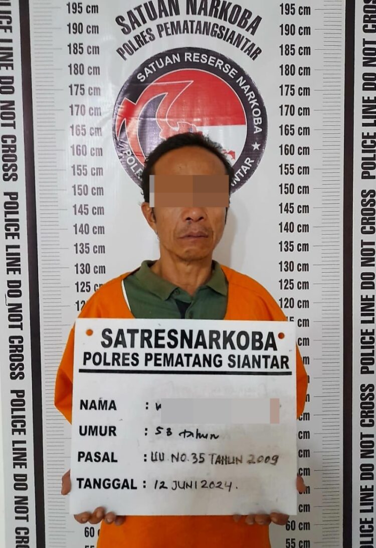 Foto pelaku yang diamankan Polisi.