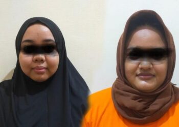 Foto: 2 wanita penipu investasi bodong di Indragiri Hilir, Riau ditangkap. (Istimewa)