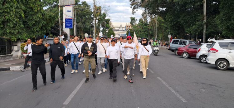 Kapolres Pematangsiantar, AKBP Yogen Heroes Baruno, S.H, SIK, hadiri acara Qris Jelajah Indonesia Sibatas Labuhan Bank Indonesia, di Halaman Bank Indonesia, pada Minggu (21/7/2024) pagi, pukul 07.00 WIB.
