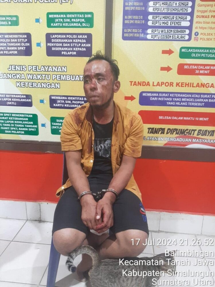 Foto pelaku curanmor yang diamankan Polsek Tanah Jawa.