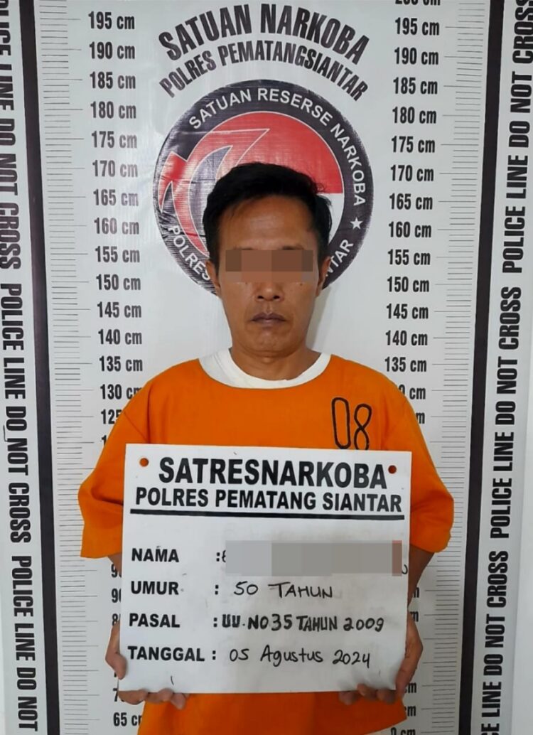 Foto pelaku yang diamankan Polres Pematangsiantar.