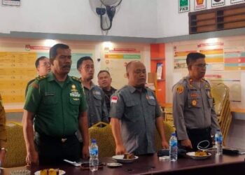 Ketua Bawaslu Kabupaten Pakpak Bharat hadiri Rapat Koordinasi Persiapan Hasil Perolehan Suara Tingkat Kabupaten Pakpak Bharat, Senin (26/02/2024).