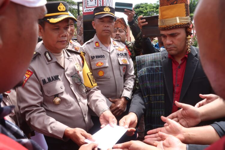 Polres Simalungun terima somasi dari Gerakan Demban Martabas Simalungun dengan pendekatan humanis.