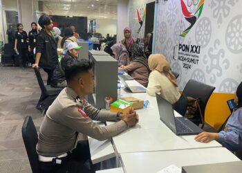 Polres Pematangsiantar melaksanakan pengawalan dan pengamanan kedatangan atlet PON XXI Aceh-Sumut Tahun 2024, pada Jumat (6/9/2024) siang, pukul 14.00 WIB.