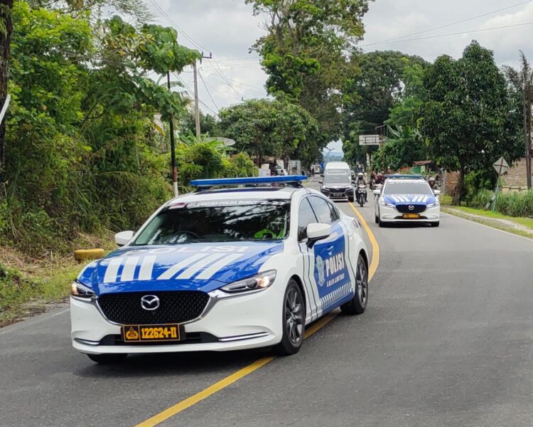 Polres Simalungun amankan Balap Sepeda PON XXI di wilayah hukum Simalungun, pada Kamis (12/9/2024).