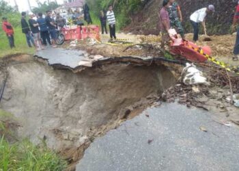 Pemkab Humbahas menanggapi postingan terkait jalan longsor, di Pintu Bosi, Kecamatan Onan Ganjang, Kabupaten Humbahas, Provinsi Sumatera Utara, pada Minggu (15/9/2024) lalu.