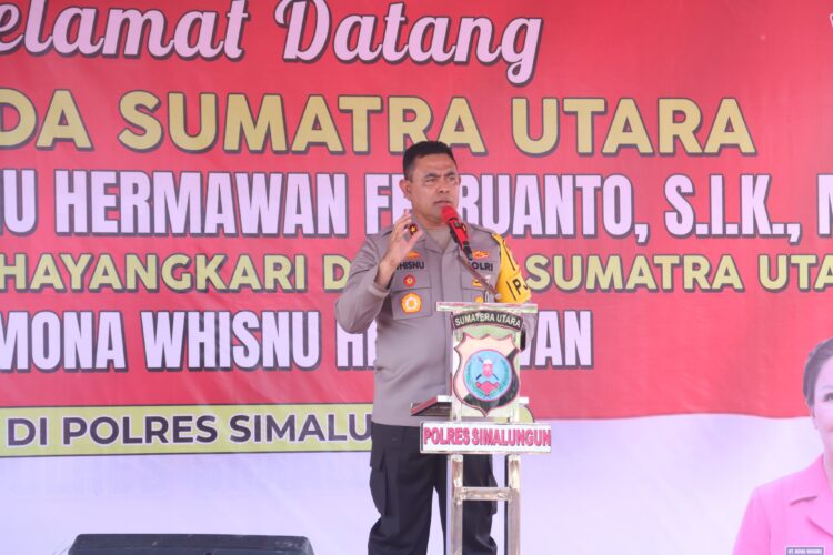 Kapolda Sumatera Utara, Inspektur Jenderal (Irjen) Whisnu Hermawan Februanto, S.I.K., M.H, melakukan kunjungan kerja ke Polres Simalungun, pada Rabu (30/10/2024),