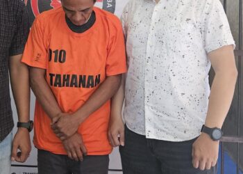 Foto pelaku dan barang bukti sabu yang diamankan Polisi.