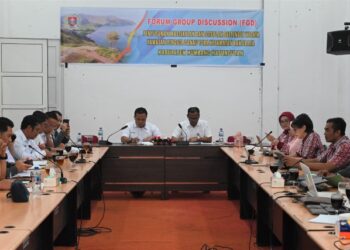 Pemkab Humbahas adakan Focus Group Discussion (FGD) Penyusunan Masterplan dan Siteplan Destinasi Wisata Kawasan Pinggiran Danau Toba, di Ruang Rapat Perkantoran Bukit Inspirasi Doloksanggul, Rabu (30/10/2024).