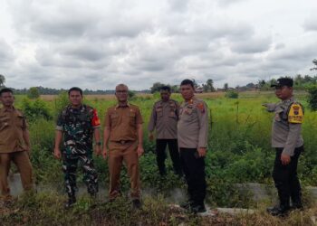 Kapolsek Siantar Marihat, AKP Doni Simanjuntak, SH, melaksanakan pengecekan lahan Ketahanan Pangan (Ketapang) di Jalan Parapat KM 5, Kelurahan Simarimbun, Kecamatan Siantar Marimbun, Kota Pematangsiantar, pada Senin (4/11/2024) siang, sekitar pukul 11.45 WIB.