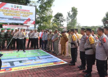 Polres Simalungun melaksanakan Tactical Floor Game (TFG), pada Senin (11/11/2024).