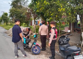 Polres Pematangsiantar menilang satu unit sepedamotor dari Terminal Tanjung Pinggir.