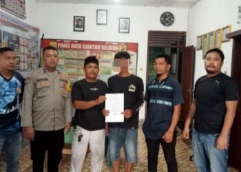 Polsek Siantar Selatan enyelesaikan perkara pencurian jerajak besi melalui problem solving, di Mako Polsek Siantar Selatan, pada Sabtu (11/1/2024) siang, sekira pukul 13.00 WIB.