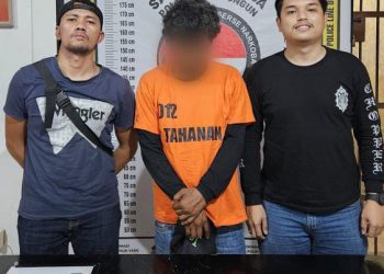 Foto pelaku yang diamankan Sat Narkoba Polres Simalungun.