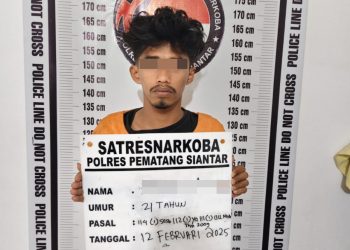 Foto tersangka yang diamankan Polisi.