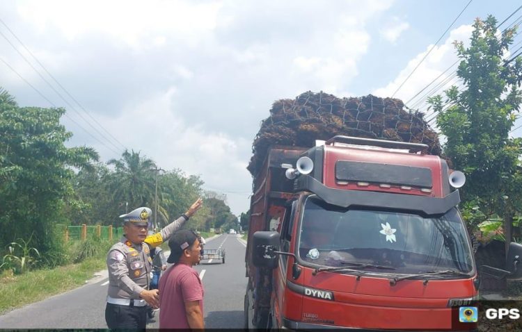 Polres Simalungun memperketat pengawasan terhadap truk Over Dimension Over Loading (ODOL).