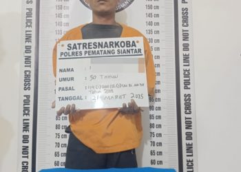 Polres Pematangsiantar menangkap seorang warga, berinisial RH (30) karena memiliki narkotika jenis sabu, di rumahnya yang terletak di Jalan Tambun Barat,  Kelurahan Tanjung Tonga, Kecamatan Siantar Martoba, Kota Pematangsiantar.