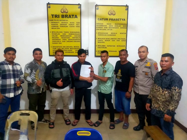 Polsek Siantar Utara menyelesaikan perkara tindak pidana pengeroyokan dengan problem solving, pada Jumat (21/3/2025).