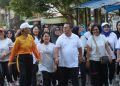 Kapolres Pematangsiantar, AKBP Sah Udur T.M. Sitinjak SH, SIK, MH, menghadiri kegiatan fun walk bersama Ikatan Bidan Indonesia (IBI) Kota Pematangsiantar, di Lapangan Pariwisata, pada Minggu (8/6/2025) pagi.
