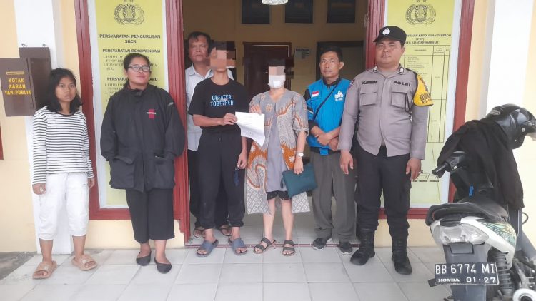 Polsek Siantar Marihat menyelesaikan perkara pengancaman dan penghinaan dengan problem solving, pada Jumat (6/6/2025) sore.
