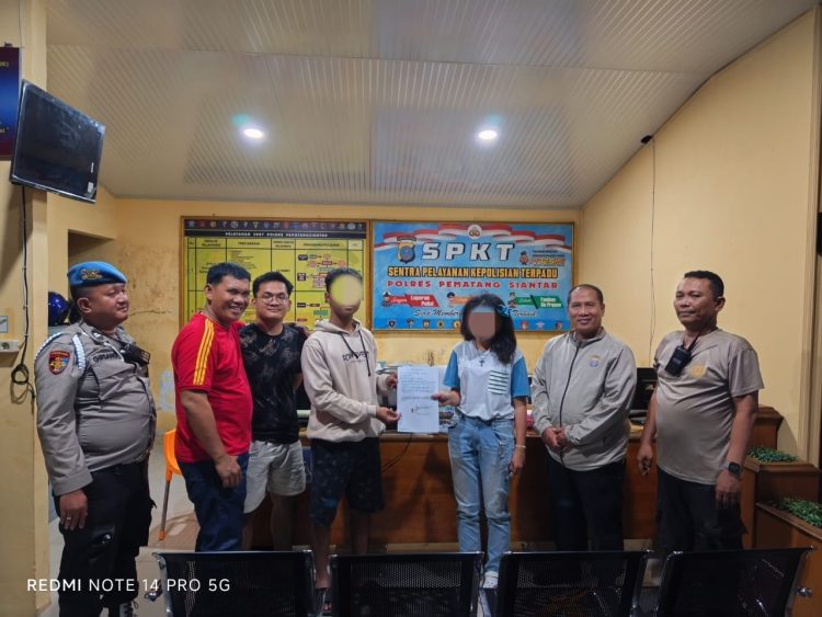 Polsek Siantar Marihat gerak cepat selamatkan seorang wanita, inisial Y br. S dari masalahan pengancaman, pada Sabtu (28/6/2025) dini hari.