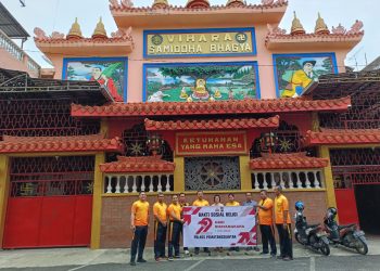 Polres Pematangsiantar dipimpin Kabag Sumber Daya Manusia (SDM), AKP Maralidang Harahap melaksanakan bakti religi, di tiga  rumah ibadah yang ada di wilayah hukum Polres Pematangsianțar secara serentak, pada Selasa (24/6/2025) pagi.