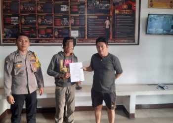 Polsek Siantar Utara menyelesaikan masalah dugaan pembakaran kios Pasar Dwikora Parluasan, dengan problem solving, pada Rabu (23/7/2025) pagi.