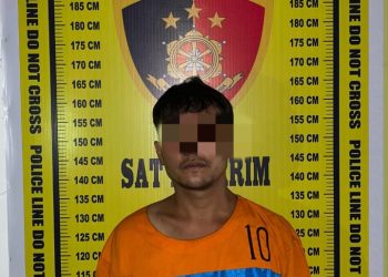 Foto pelaku yang diamankan Sat Reskrim Polres Pematangsiantar.
