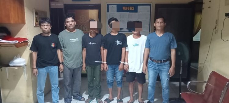 Foto ketiga pelaku penganiayaan yang diamankan Polisi.