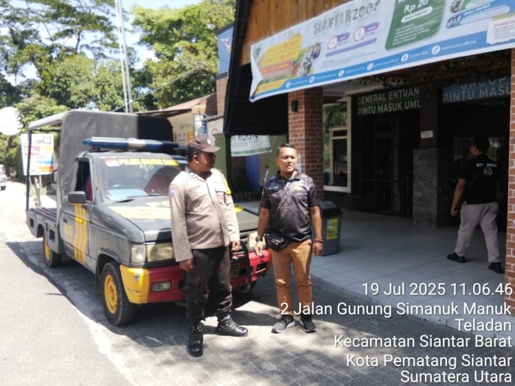 Bhabinkamtibmas, AIPTU Alexander dan AIPTU Wellinton Nababan, melaksanakan patroli siang hari, di lokasi Objek Wisata, pada Sabtu (19/7/2025), sekitar pukul : 11.50 WIB.