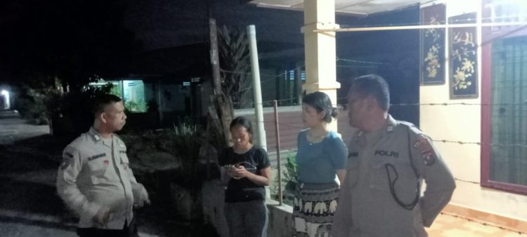 Polseķ Sianțar Timur, gerak cepat (Gercep) melakukan pengecekan Tempat Kejadian Perkara (TKP) dugaan perbuatan tidak menyenangkan.