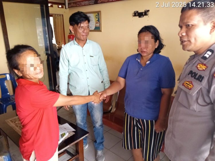 Polsek Siantar Marihat menyelesaikan masalah salah paham dengan problem solving.