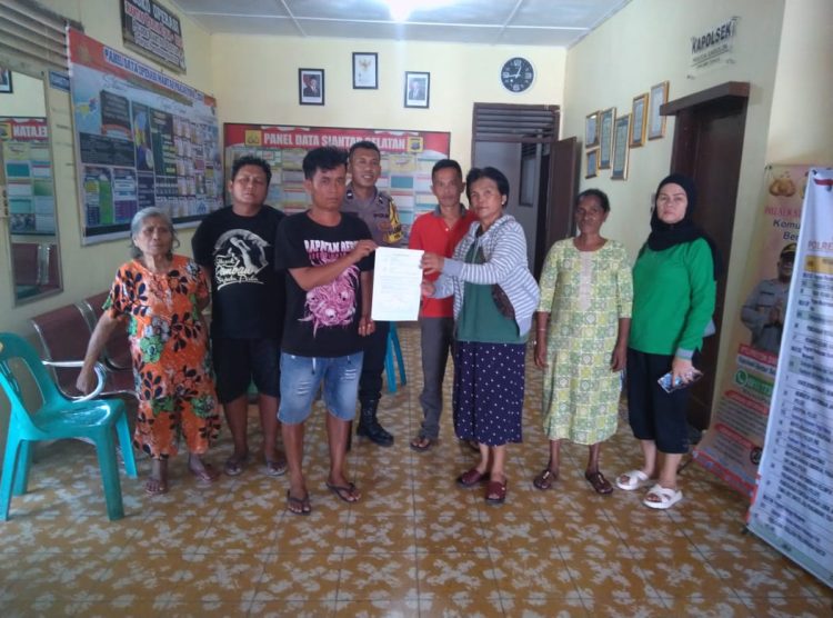 Polsek Siantar Selatan menyelesaikan masalah dugaan pencemaran nama baik dengan problem solving, pada Senin (7/7/2025) siang.