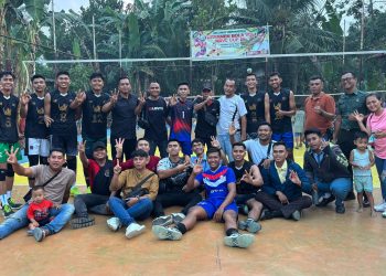 Tim Bola Volly Bhara Guard binaan Satuan Pembinaan Masyarakat (Sat Binmas) Polres Pematangsiantar berhasil melaju ke babak final Turnament Bola Volly NBVC CUP III.