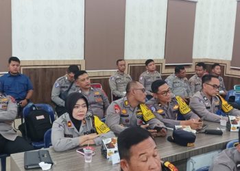 Polres Pematangsiantar mengikuti Supervisi Operasi Patuh Toba 2025 Polda Sumut, di Mako Polres Pelabuhan Belawan, pada Sabtu (19/7/2025) pagi.
