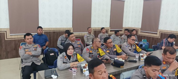 Polres Pematangsiantar mengikuti Supervisi Operasi Patuh Toba 2025 Polda Sumut, di Mako Polres Pelabuhan Belawan, pada Sabtu (19/7/2025) pagi.