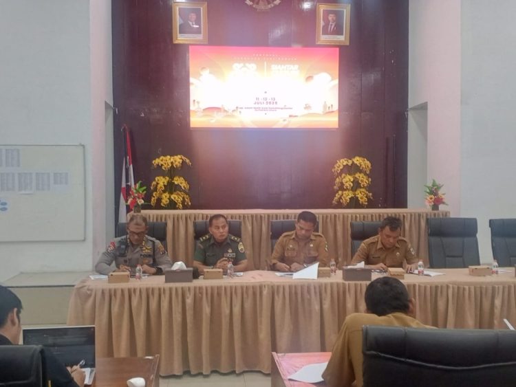 Polres Pematangsiantar hadiri rapat kesiapan pelaksanaan Siantar Culture Show ke 3 Tahun 2025, di ruang data Pemko Pematangsiantar, pada Senin (7/7/2025) siang.