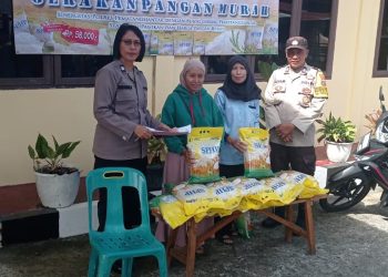 Polsek Siantar Barat kembali melaksanakan kegiatan Gerakan Pangan Murah (GPM) kepada masyarakat, di lapangan apel Mako Polsek Siantar Barat, pada Selasa (26/8/2025) pagi.