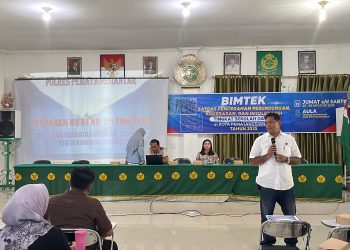 Sat Reskrim Polres Pematangsiantar melalui Kanit Perlindungan Perempuan dan Anak (PPA), IPDA Darwin P. Siregar SH, hadiri kegiatan penyuluhan atau Bimtek Satgas Pencegahan Perundungan, Kekerasan dan Intoleransi Tingkat Sekolah Dasar (SD), di Aula SMP Taman Siswa, pada Sabtu (23/8/2025) pagi.
