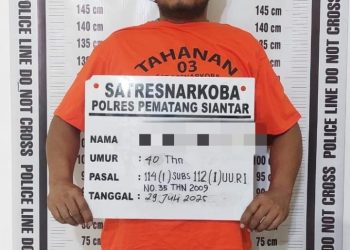 Foto pelaku dan barang bukti yang diamankan polisi.