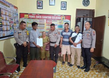 Polsek Siantar Selatan menyelesaikan dugaan pengrusakan dengan problem solving, pada Kamis (7/8/2025) siang.