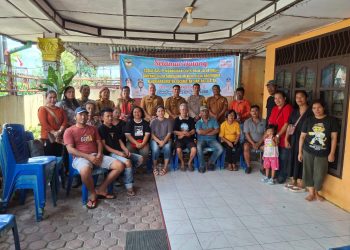 Polsek Siantar Selatan menghadiri sosialisasi pembangunan cover drain yang tereletak di Jalan Binjai, Simpang Jalan Narumondah, pada Selasa (26/8/2025) pagi.