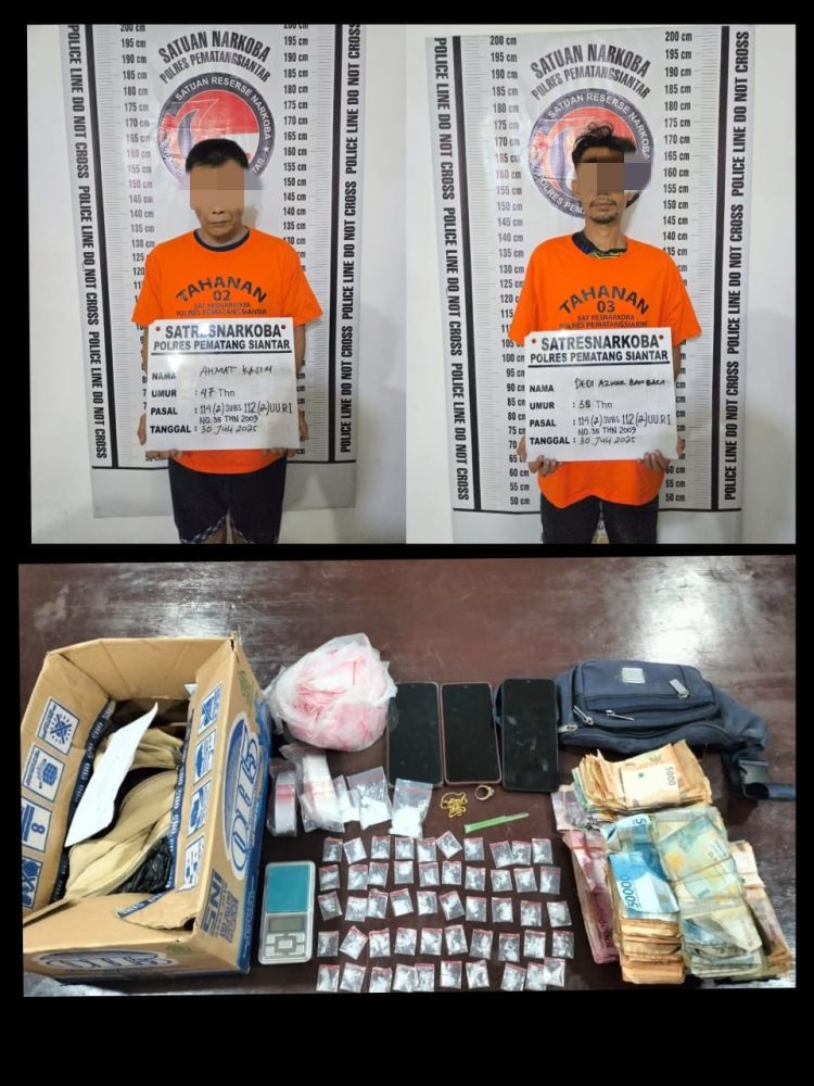 Foto kedua pelaku yang diamankan Polisi.
